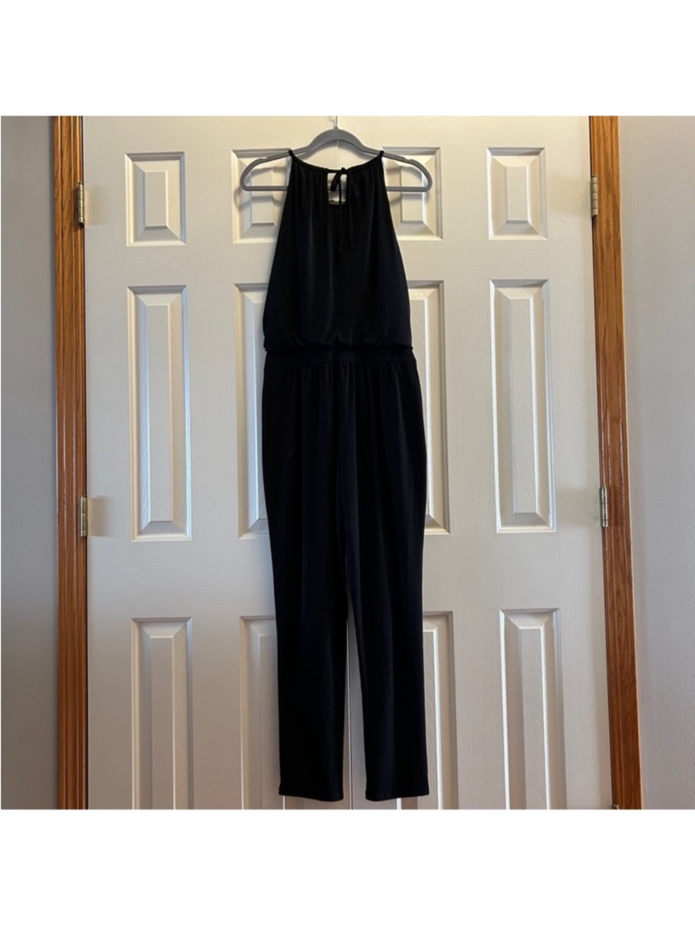 White House Black Market Sleeveless Black Jumpsuit